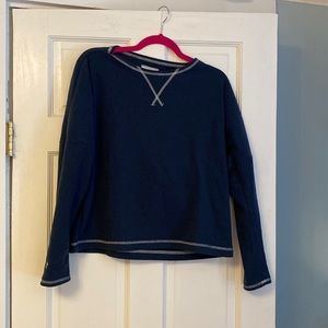 Dudley Stephens Somerset Sweatshirt Terry Fleece Size M EUC in Navy